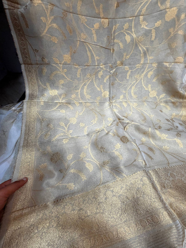 Most Premium Kanjivaram Banarasi Silk Dupatta (Full Size) - DYEABLE Also