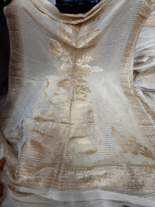 Most Premium Kanjivaram Banarasi Silk Dupatta (Full Size) - DYEABLE Also