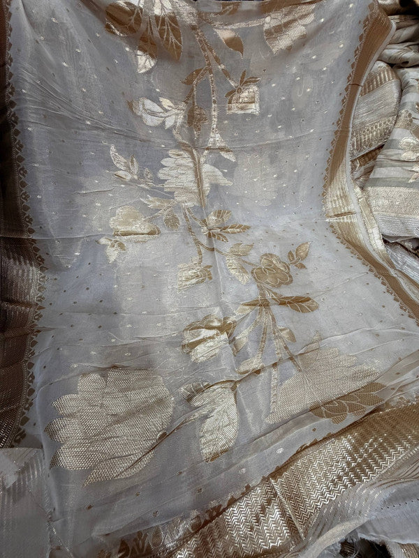 Most Premium Kanjivaram Banarasi Silk Dupatta (Full Size) - DYEABLE Also