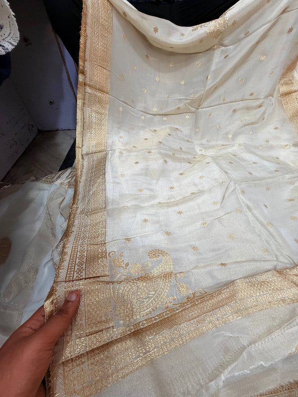 Most Premium Kanjivaram Banarasi Silk Dupatta (Full Size) - DYEABLE Also