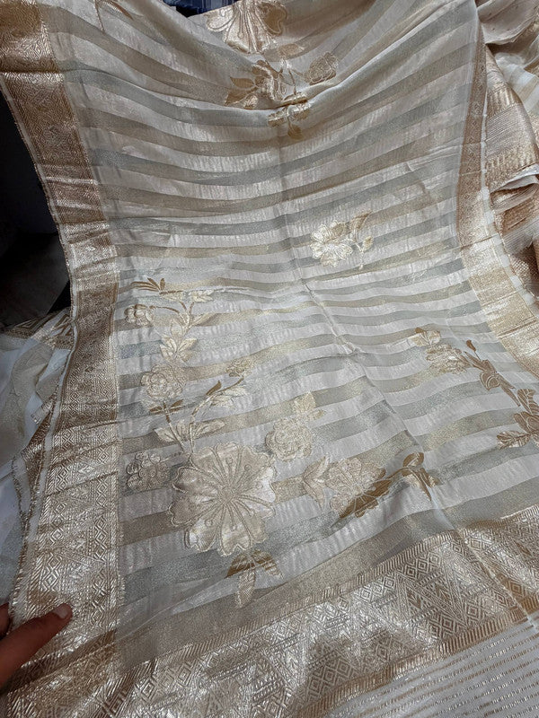 Most Premium Kanjivaram Banarasi Silk Dupatta (Full Size) - DYEABLE Also