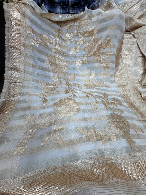Most Premium Kanjivaram Banarasi Silk Dupatta (Full Size) - DYEABLE Also