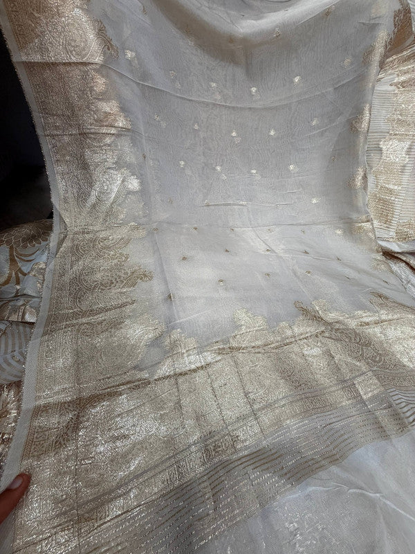 Most Premium Kanjivaram Banarasi Silk Dupatta (Full Size) - DYEABLE Also