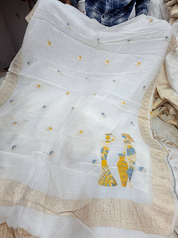 Most Premium Kanjivaram Banarasi Silk Dupatta (Full Size) - DYEABLE Also
