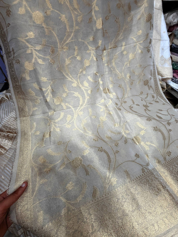 Most Premium Kanjivaram Banarasi Silk Dupatta (Full Size) - DYEABLE Also