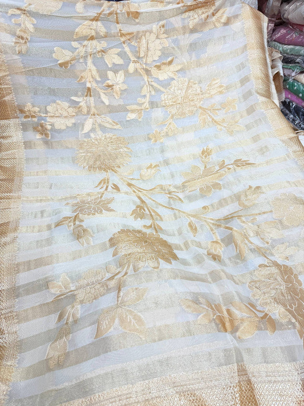 Most Premium Kanjivaram Banarasi Silk Dupatta (Full Size) - DYEABLE Also