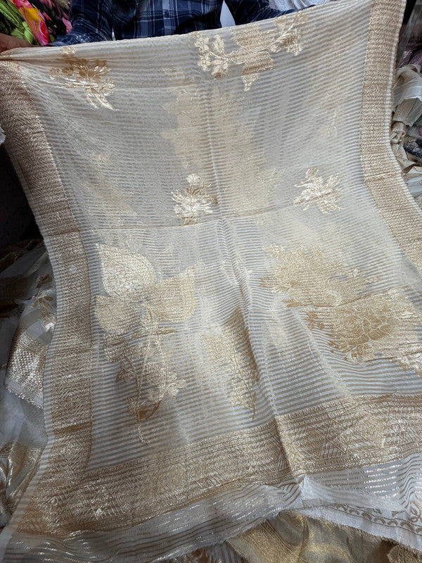 Most Premium Kanjivaram Banarasi Silk Dupatta (Full Size) - DYEABLE Also