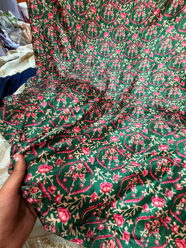 Most Premium Imported China Velvet FABRIC Printed (Kurti Cut Size)
