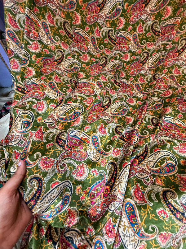 Most Premium Imported China Velvet FABRIC Printed (Kurti Cut Size)