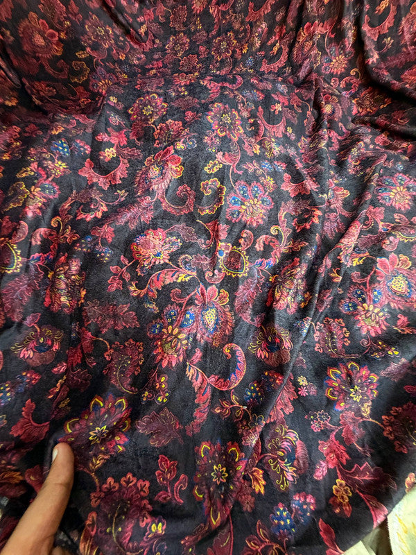 Most Premium Imported China Velvet FABRIC Printed (Kurti Cut Size)