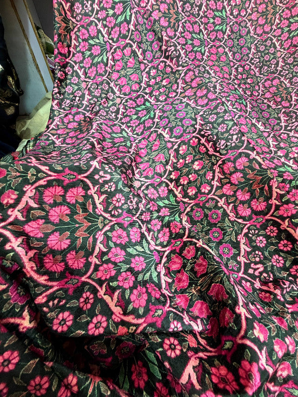 Most Premium Imported China Velvet FABRIC Printed (Kurti Cut Size)