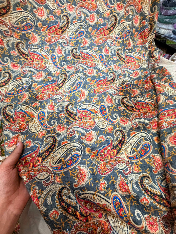 Most Premium Imported China Velvet FABRIC Printed (Kurti Cut Size)