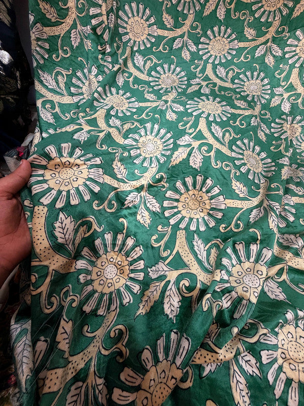 Most Premium Imported China Velvet FABRIC Printed (Kurti Cut Size)