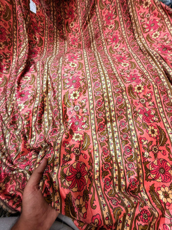 Most Premium Imported China Velvet FABRIC Printed (Kurti Cut Size)