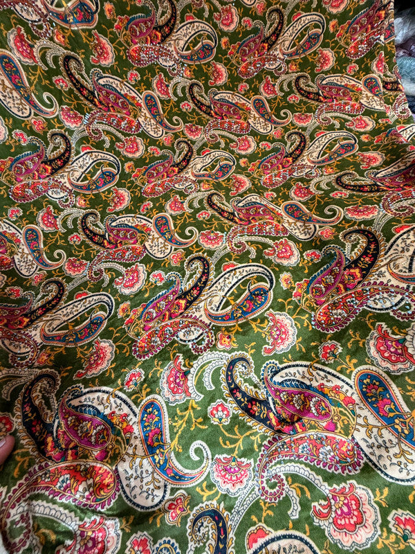 Most Premium Imported China Velvet FABRIC Printed (Kurti Cut Size)