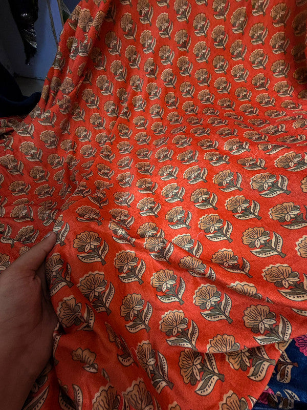 Most Premium Imported China Velvet FABRIC Printed (Kurti Cut Size)