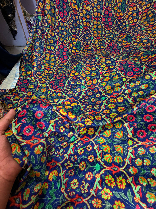 Most Premium Imported China Velvet FABRIC Printed (Kurti Cut Size)