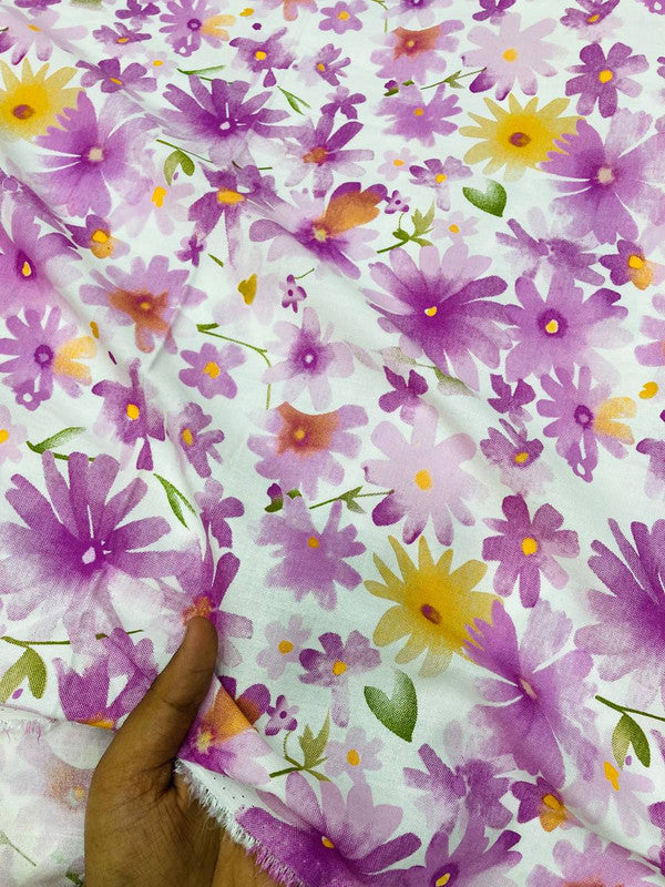 Most Premium Pure Modal Cotton Printed FABRIC (Big WIDTH!!)