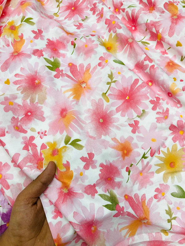 Most Premium Pure Modal Cotton Printed FABRIC (Big WIDTH!!)