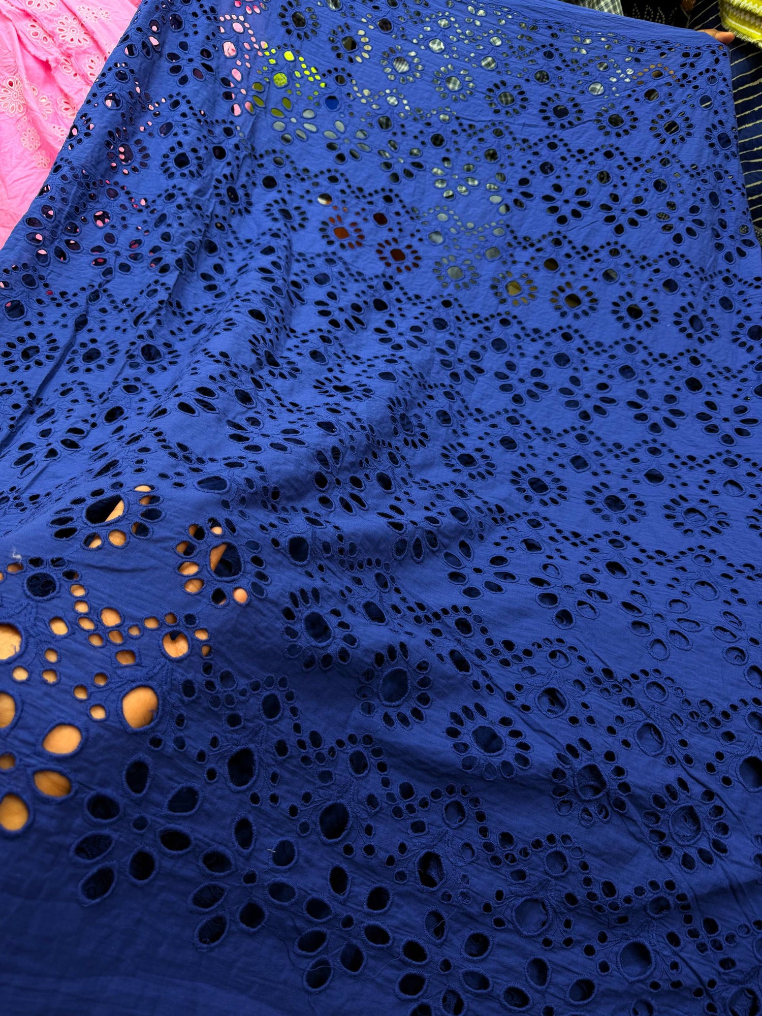 Most Premium Pure Cotton Hakuba Chikankari Fabric (Big WIDTH!!)