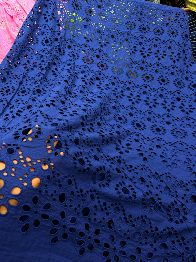 Most Premium Pure Cotton Hakuba Chikankari Fabric (Big WIDTH!!)