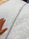 Premium Fine 3D Flower With Chikankari On Pure Cotton FABRIC (Big WIDTH!!)