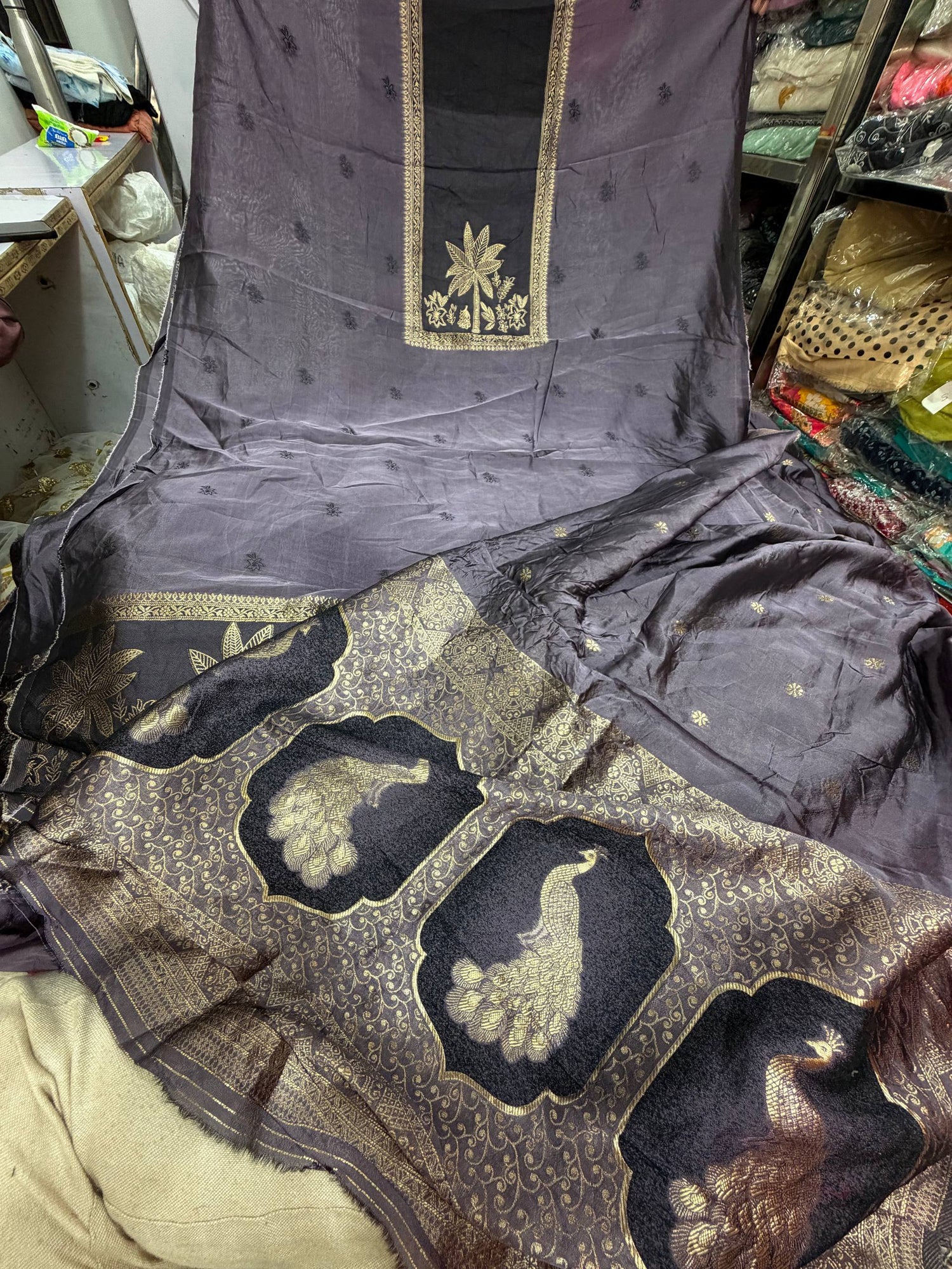 Most Premium Branded Pure Silk Kurta With Dupatta Set