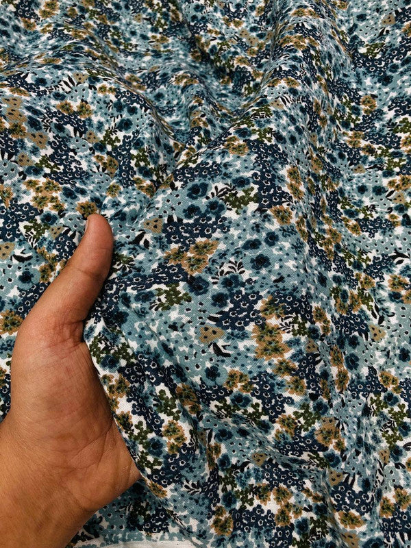 Most Premium Pure Double Cloth Cotton PRINTED FABRIC (Big WIDTH!!)