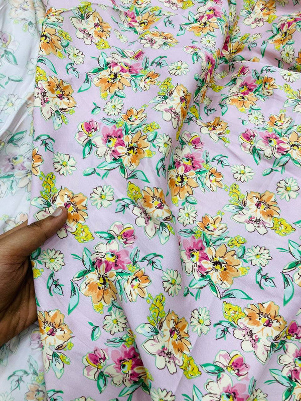 Most Premium BRANDED Pure Gajji Silk PRINTED FABRIC (Big WIDTH!!)