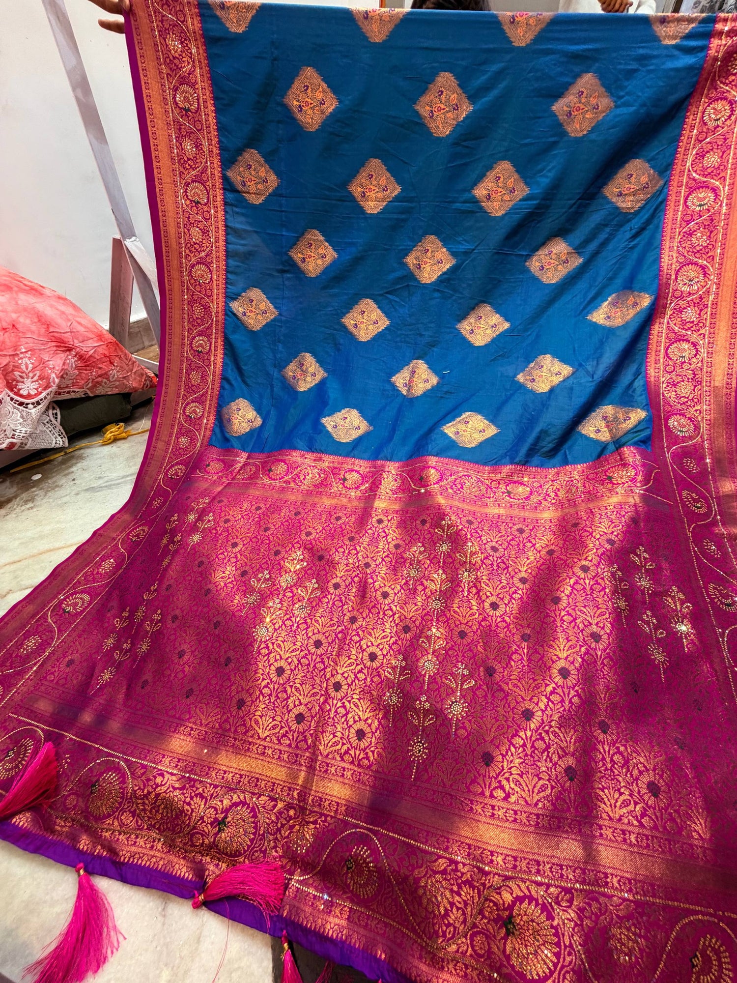 Most Premium Pure Kanjivaram Silk Sarees (Complete Saree With Blouse)