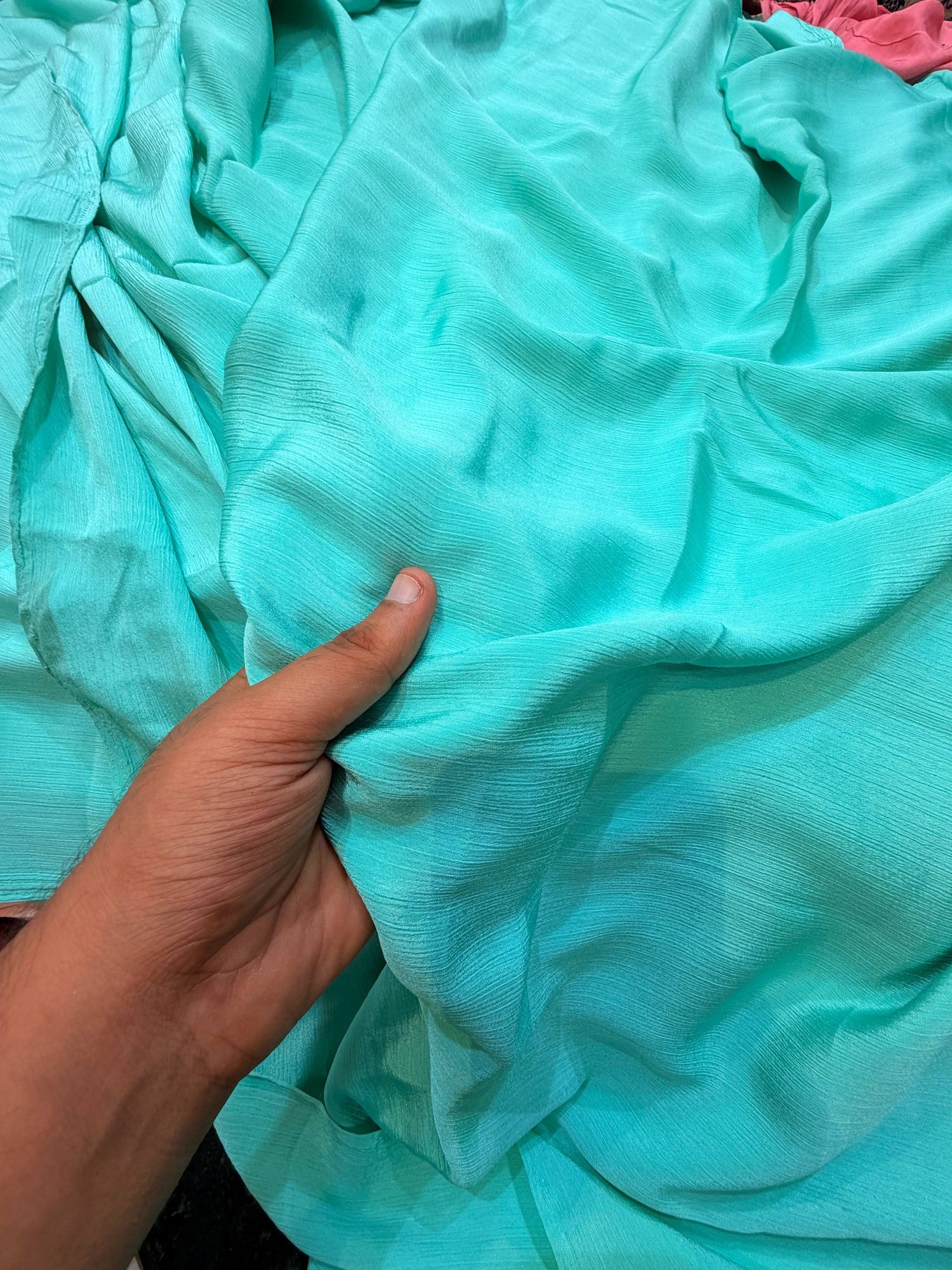 Most Premium Pure Natural Chinon Chiffon FABRIC