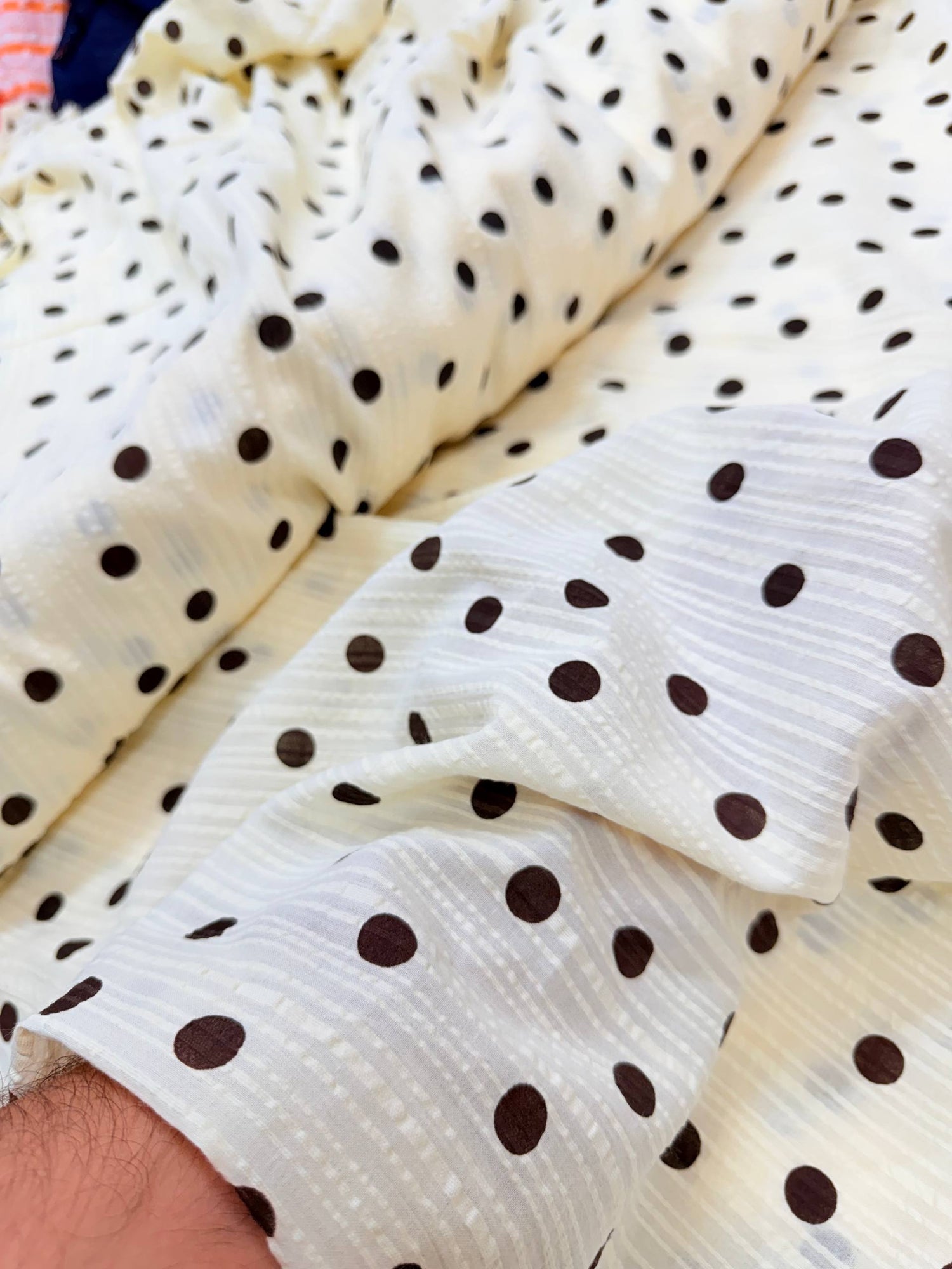 Most Premium Pure Sher Shakkar Cotton Polka Dots PRINT (Big WIDTH!!)