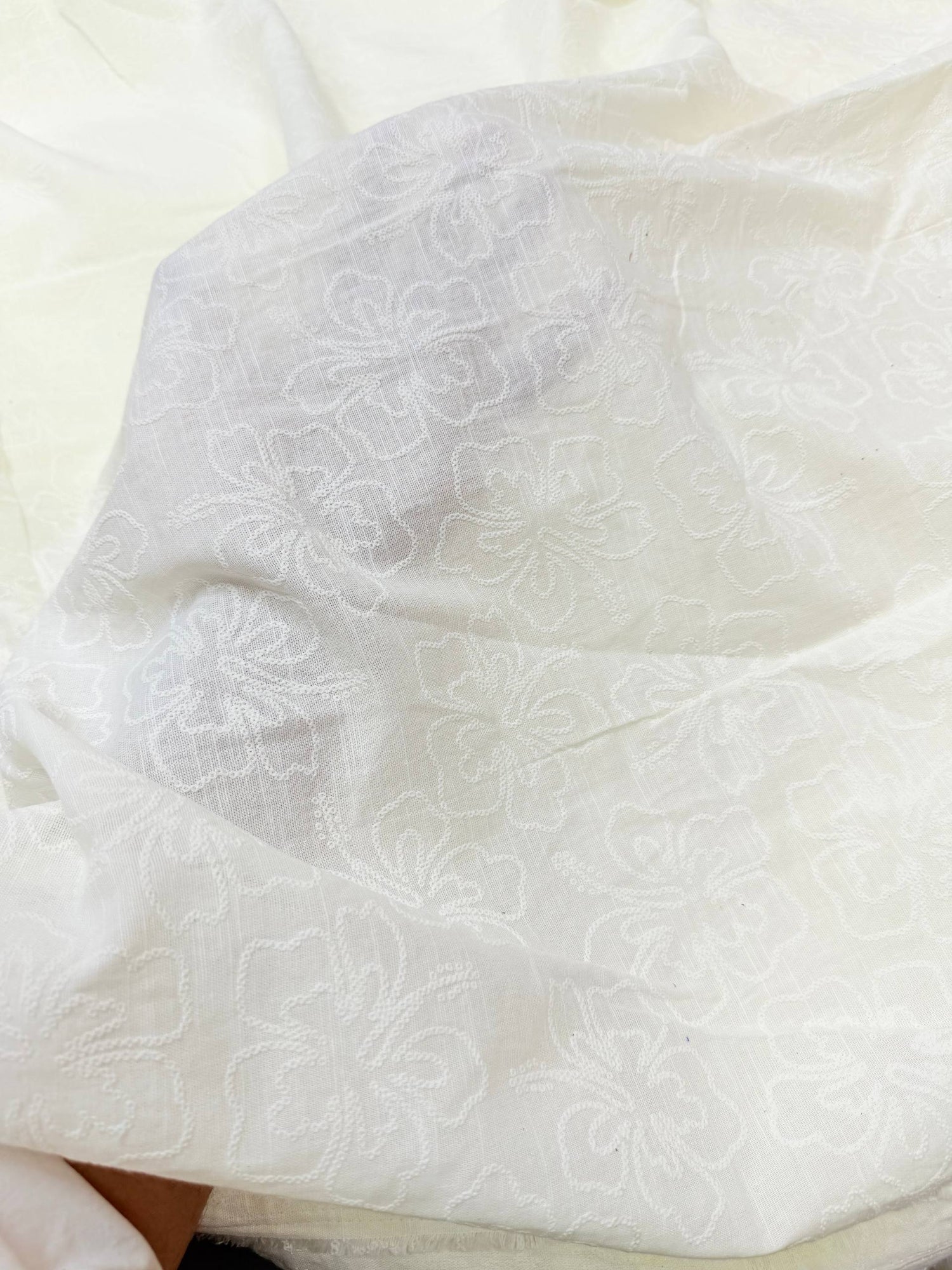 Most Premium Pure Linen Cotton FABRIC Khaddi PRINTED (Big WIDTH!!)