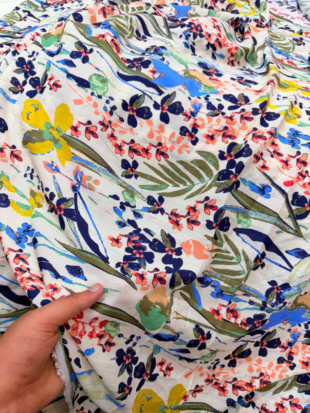 Most Premium BRANDED Pure Muslin Cotton PRINTED FABRIC (Big WIDTH!!)