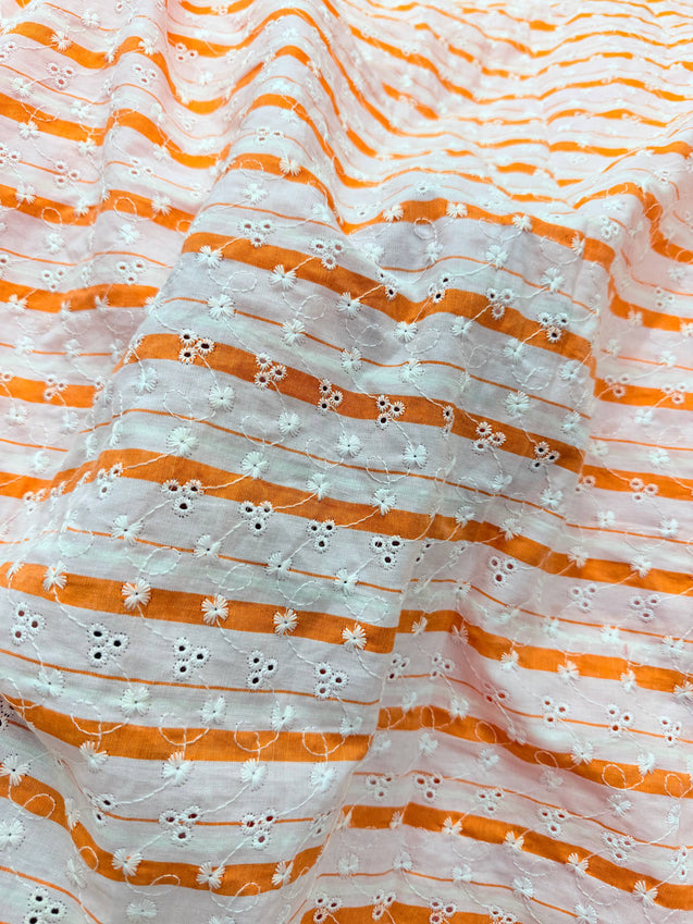 Most Premium Pure Cotton Hakuba Chikankari Printed Fabric (Big WIDTH!!)