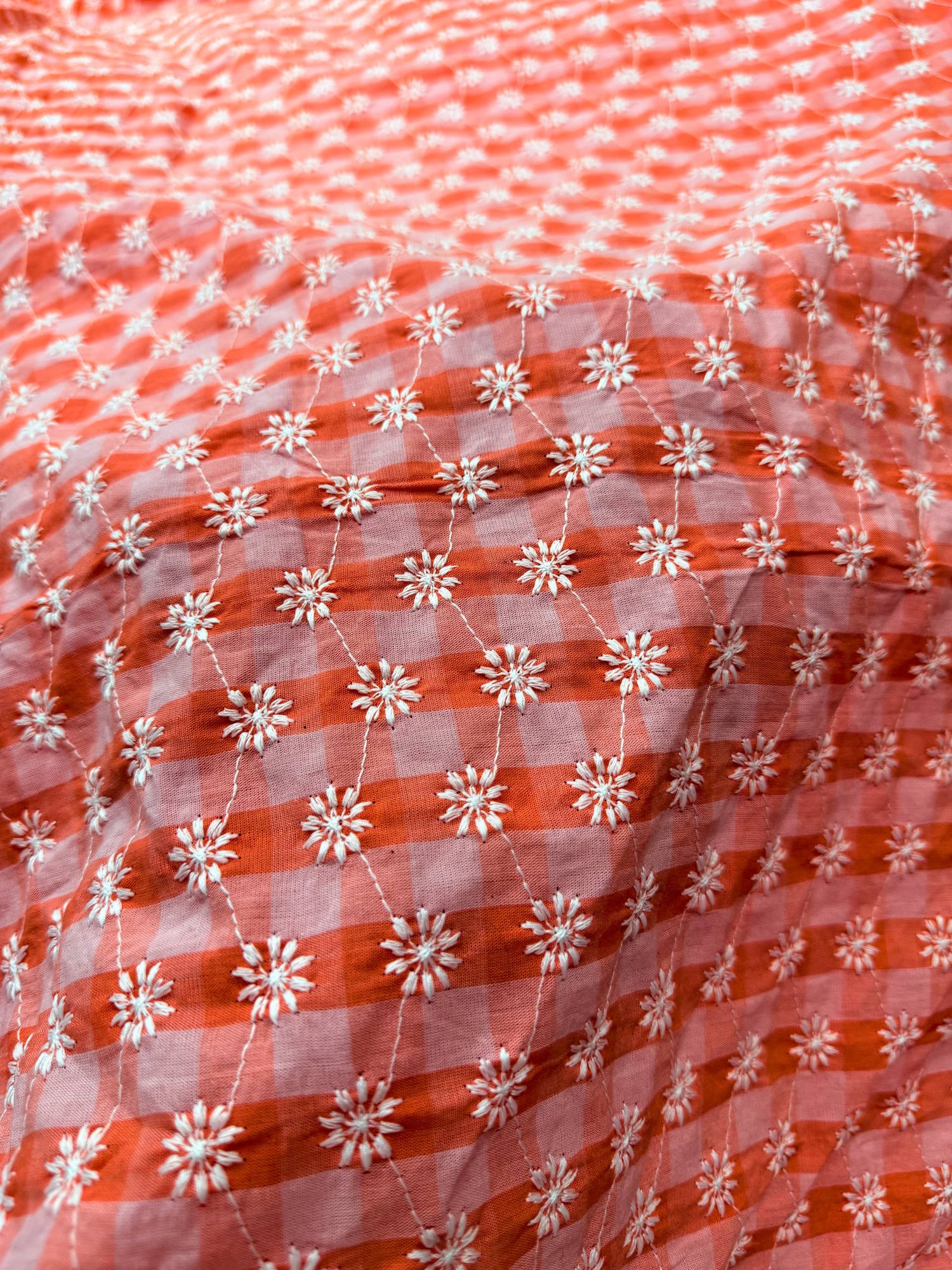 Most Premium Pure Cotton Hakuba Chikankari Printed Fabric (Big WIDTH!!)