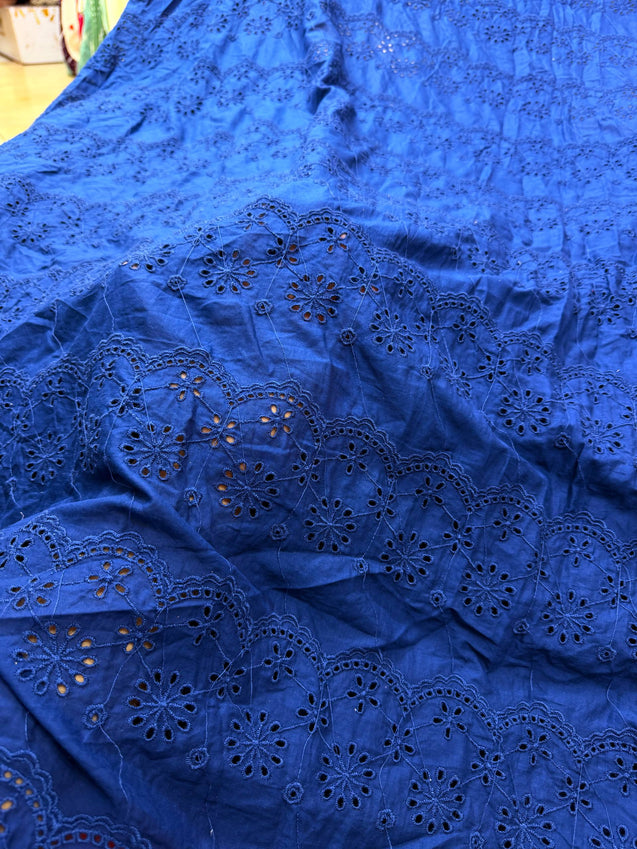 Most Premium Pure Cotton Hakuba Chikankari Fabric (Big WIDTH!!)