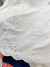 Most Premium Pure Cotton Hakuba Chikankari Fabric (Big WIDTH!!) (Dyeable Also)