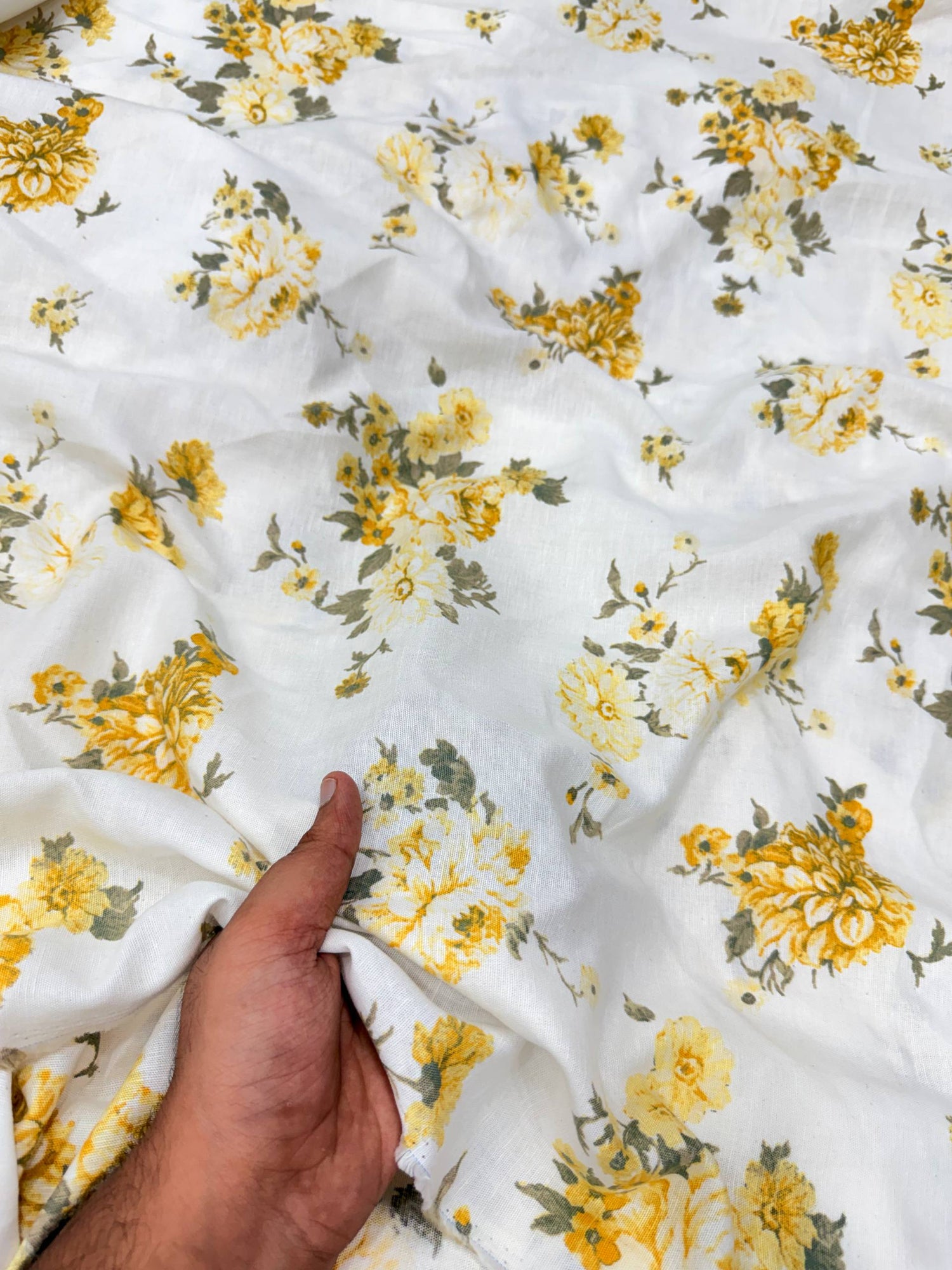 Most Premium BRANDED Pure LINEN Cotton PRINTED FABRIC (Big WIDTH!!)