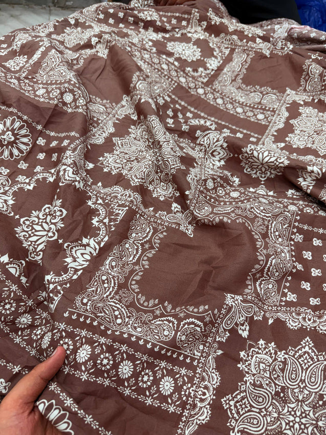 Most Premium Pure Modal Cotton FABRIC PRINTED (Big WIDTH!!)