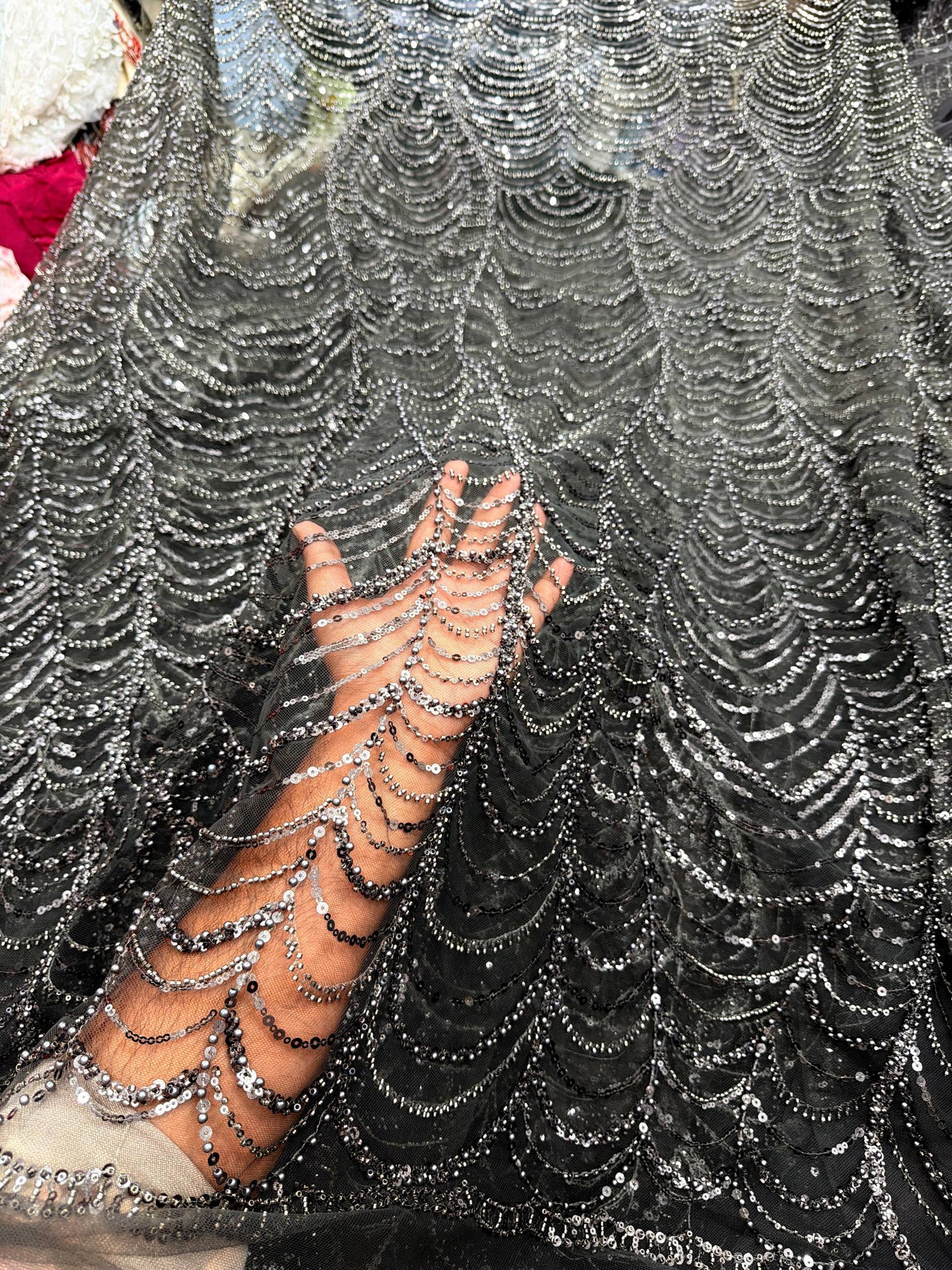 HANDWORK ❤️ Premium Imported Net Fabric