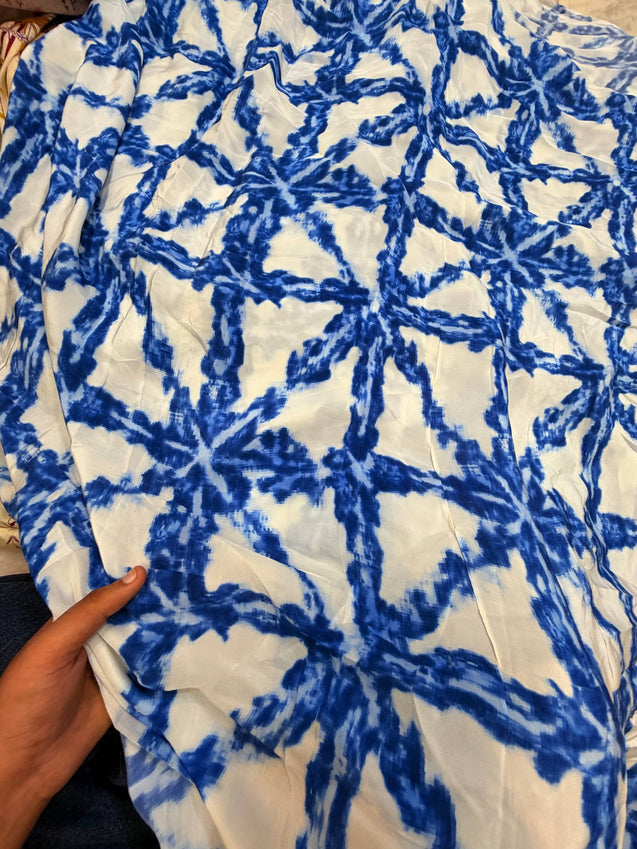 Most Premium BRANDED Pure Natural CREPE PRINTED FABRIC