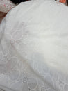 Most Premium Pure Cotton Hakuba Work - DYEABLE ALSO (Big Width)