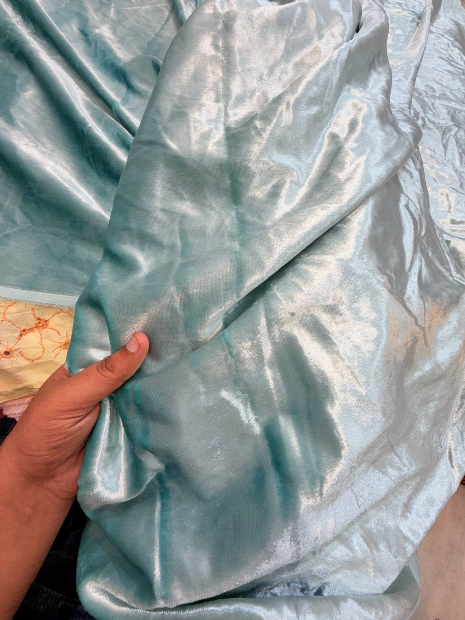 Premium Pure Imported Silk Makhmal Velvet FABRIC