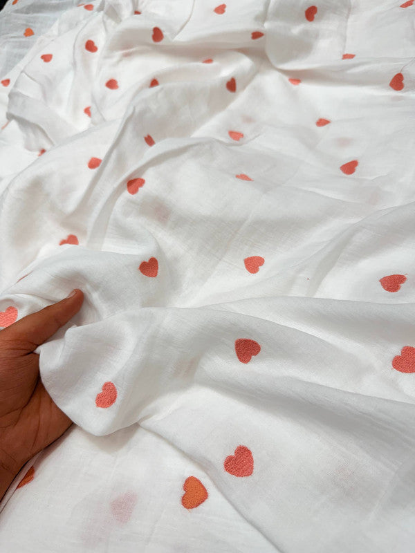 Most Premium Pure Cotton Hakuba Chikankari Fabric (Big WIDTH!!)