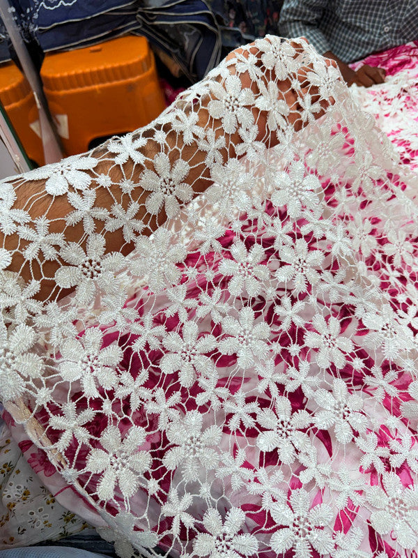 Most Premium Pure Imported Crosia Sequin FABRIC (Big WIDTH!!) (Dyeable Also)