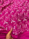 Most Premium Pure Fine Thread Embroidery On Cotton FABRIC (Big WIDTH!!)