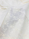 Most Premium Pure Cotton Chikankari FABRIC (DYEABLE ALSO) (Big WIDTH!!)