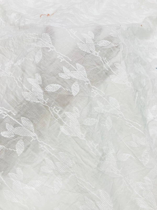 Most Premium Pure Cotton Hakuba Chikankari FABRIC (Big WIDTH!!)