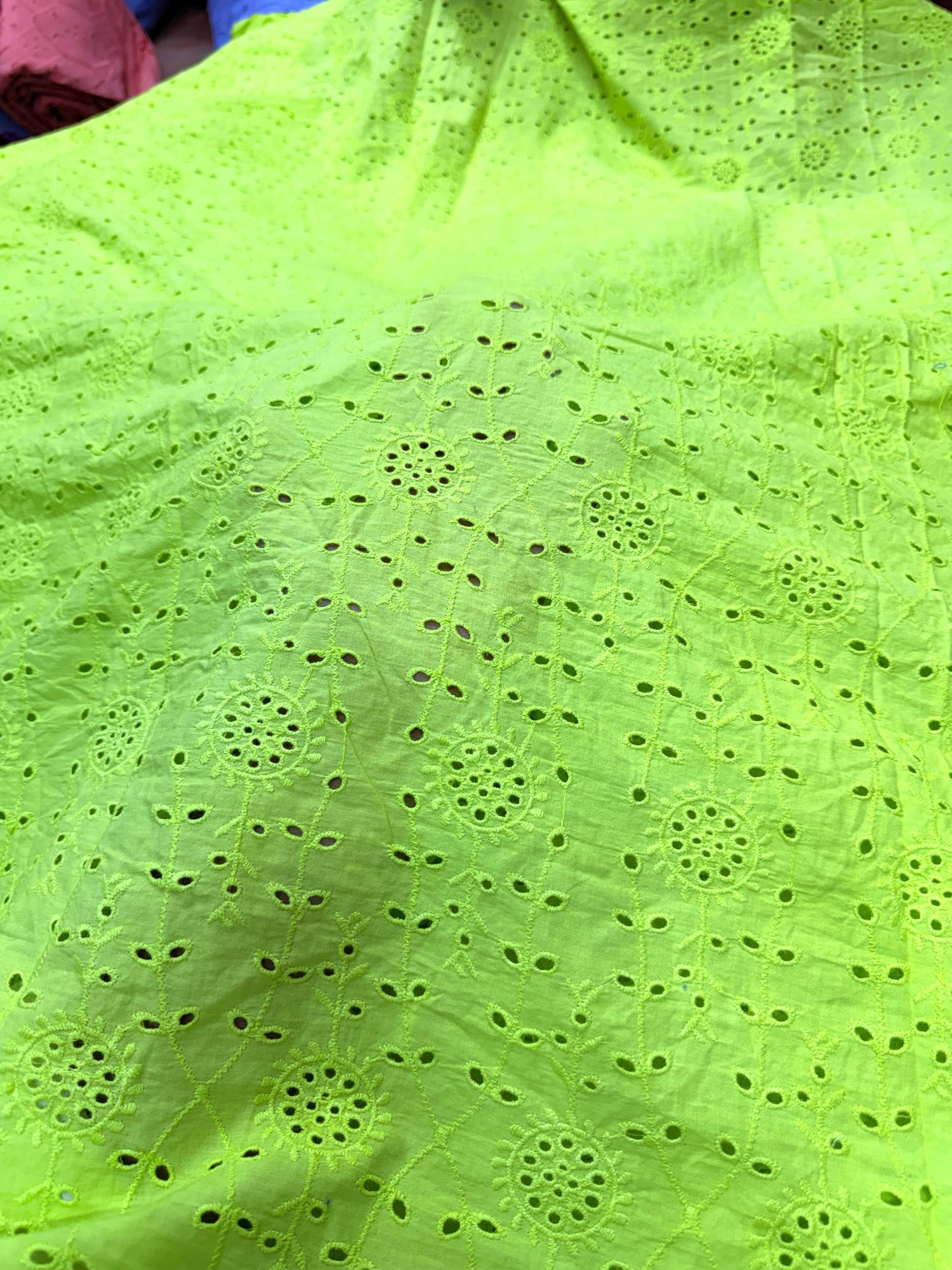 Most Premium Pure Cotton Hakuba Chikankari Fabric (Big WIDTH!!)